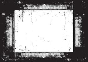 grunge frame with a black and white background, A square vintage photo frame, grunge frame vector
