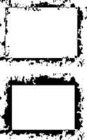 black and white grunge frames with blank space for text vector