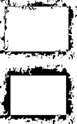 black and white grunge frames with blank space for text