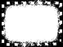 grunge frame with a black and white background, A square vintage photo frame, grunge frame vector