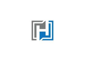H logo design icon template with white background vector