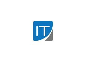 IT technology logo design icon template with white background vector