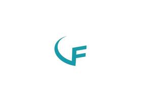 VF logo design icon template with white background vector
