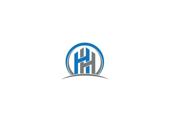 HH logo design icon template with white background
