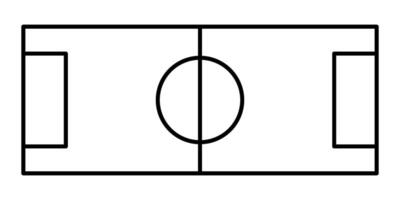 simple field icon vector