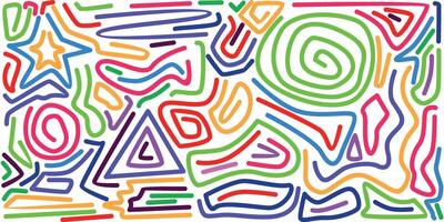 colorful lines abstract background vector