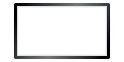simple black square frame vector
