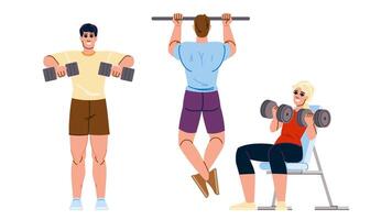 curl fitness exercises arm vector
