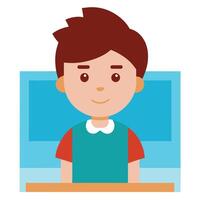 a boy in formal dress vector