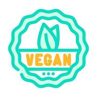 leaf vegan food color icon illustration vector