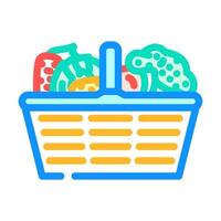 plant based nutrition vegan food color icon illustration vector