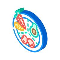 plant based diet vegan food isometric icon illustration vector