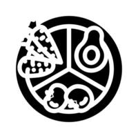 plant based diet vegan food glyph icon illustration vector