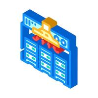 cooling system cryptocurrency mining isometric icon illustration vector