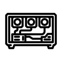 crypto app cryptocurrency mining line icon illustration vector