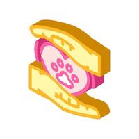 compassion vegan food isometric icon illustration vector
