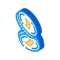 cryptocurrency token cryptocurrency mining isometric icon illustration vector