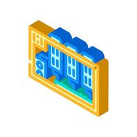rig setup cryptocurrency mining isometric icon illustration vector
