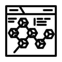 blockchain ledger cryptocurrency mining line icon illustration vector