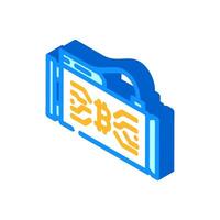 asic miner cryptocurrency mining isometric icon illustration vector
