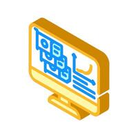 hash rate cryptocurrency mining isometric icon illustration vector