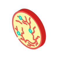 retina scan biometric isometric icon illustration vector