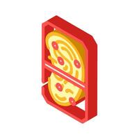 ear recognition isometric icon illustration vector
