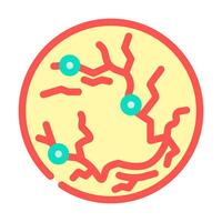retina scan biometric color icon illustration vector