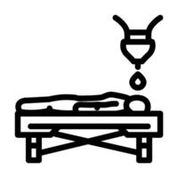 shirodhara ayurveda line icon illustration vector