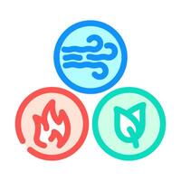 doshas ayurveda color icon illustration vector