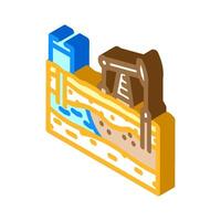 enhanced recovery eor isometric icon illustration vector