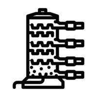 oil refining industry line icon illustration vector