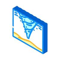 whirlpool rotating water isometric icon illustration vector