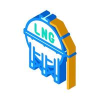 liquefied natural gas lng isometric icon illustration vector