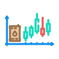 trading oil industry color icon illustration vector
