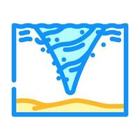 whirlpool rotating water color icon illustration vector