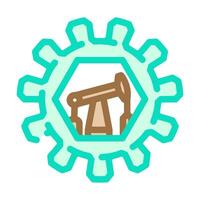 oil industry factory color icon illustration vector