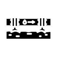 pipeline oil industry glyph icon illustration vector