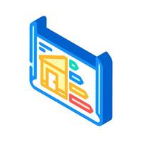 energy efficient building design isometric icon illustration vector