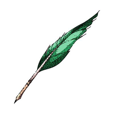ink quill pen sketch hand drawn