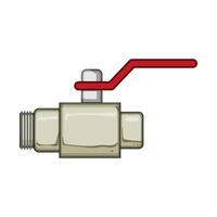 pressure plumbing valve cartoon illustration vector