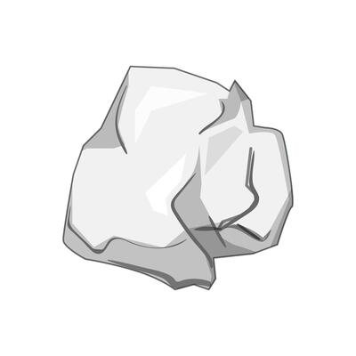 office crumpled paper balls cartoon illustration