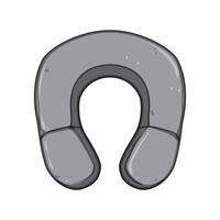 lightweight airplane pillow cartoon illustration vector