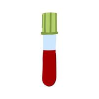 sample blood test vial cartoon illustration vector