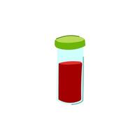 hematology blood test vial cartoon illustration vector