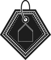Classic Price Tag Silhouette - Ideal for Online and In-Store Sales vector
