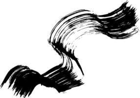Grunge Ink Brush Wave Stroke Texture vector