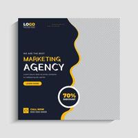 Digital Marketing Web Banner post template vector