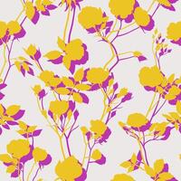 Seamless pattern with light and shadows of roses. Floral design for fabric, textile, wallpaper, wrapping paper vector