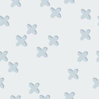Hand drawn seamless cross pattern. Simple design for fabric, textile, wrapping paper, wallpaper, cover vector